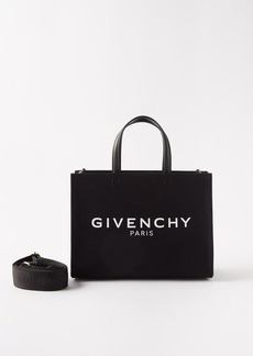 Givenchy - G-tote Small Logo-print Canvas Tote Bag - Womens - Black