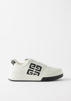 Givenchy - G4 Logo-embossed Leather Trainers - Mens - White Black