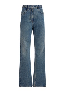 Givenchy - High-Rise Bootcut Jeans - Blue - 26 - Moda Operandi