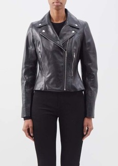 Givenchy - Hourglass Leather Biker Jacker - Womens - Black