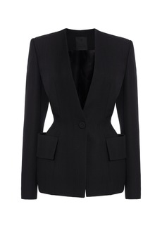 Givenchy - Hourglass Tailored Wool Blazer - Black - FR 40 - Moda Operandi