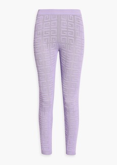 Givenchy - Jacquard-knit leggings - Purple - S