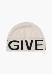 Givenchy - Jacquard-knit wool beanie - Black - ONESIZE