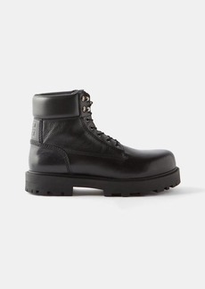 Givenchy - Lace-up Leather Boots - Mens - Black