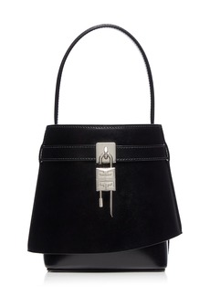 Givenchy - Lock-Detailed Leather Bucket Bag - Black - OS - Moda Operandi