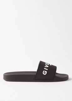 Givenchy - Logo-embossed Rubber Slides - Mens - Black