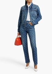 Givenchy - Logo-print high-rise straight-leg jeans - Blue - 28
