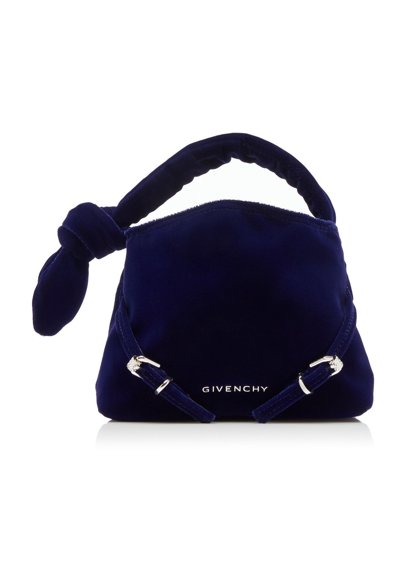 Givenchy - Nano Voyou Velvet Mini Bag - Navy - OS - Moda Operandi