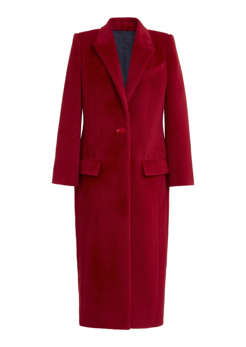 Givenchy - Open-Back Alpaca-Wool Coat - Red - FR 36 - Moda Operandi