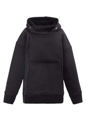 Givenchy - Oversized Panelled Cotton-jersey Hooded Sweatshirt - Mens - Black