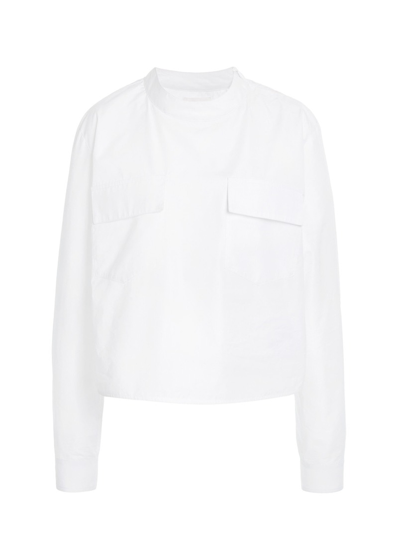 Givenchy - Pocket-Detailed Cotton-Silk Shirt - White - FR 40 - Moda Operandi