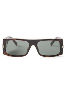 Givenchy Eyewear - Rectangle Acetate Sunglasses - Womens - Brown Multi
