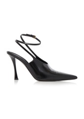 Givenchy - Show Patent Leather Slingback Pumps - Black - IT 39 - Moda Operandi