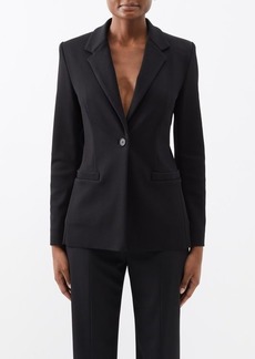 Givenchy - Single-breasted Knitted-mesh Blazer - Womens - Black
