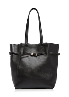 Givenchy - Small Voyou North-South Leather Tote Bag - Black - OS - Moda Operandi