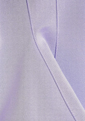 Givenchy - Stretch-knit peplum mini dress - Purple - S