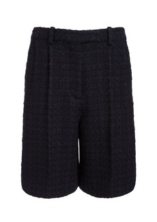 Givenchy - Tailored Wool-Blend Tweed Shorts - Navy - FR 40 - Moda Operandi