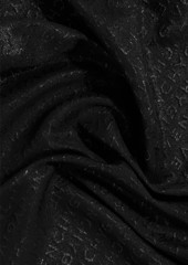 Givenchy - Tasseled metallic silk-blend jacquard scarf - Black - OneSize