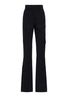 Givenchy - Utility Pocket Cotton Bootcut Pants - Black - FR 42 - Moda Operandi