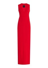 Givenchy - Vase Plunged Maxi Dress - Orange - FR 40 - Moda Operandi