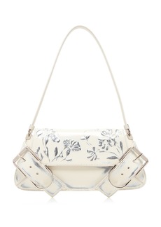 Givenchy - Voyou Floral Leather Bag - White - OS - Moda Operandi