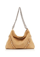 Givenchy - Voyou Medium Suede Bag - Neutral - OS - Moda Operandi