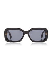 Givenchy - Women's Rectangular-Frame Acetate Sunglasses - Black - Moda Operandi