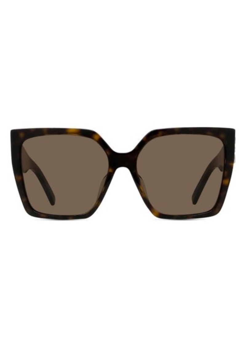 Givenchy 4G 57mm Square Sunglasses