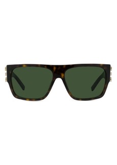 Givenchy 4G 62mm Rectangular Sunglasses