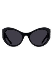 Givenchy 4G 63mm Oversize Cat Eye Sunglasses