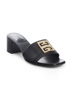 Givenchy 4G Block Heel Slide Sandal