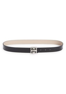 Givenchy 4G Buckle Reversible Skinny Leather Belt