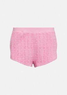 Givenchy 4G cotton-blend terry shorts