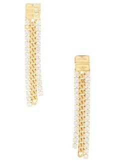 Givenchy 4G Crystal Chain Pendant Earrings