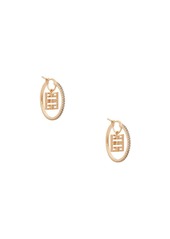 Givenchy 4G Crystal Hoop Earrings