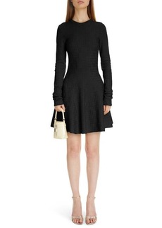 Givenchy 4G Jacquard Knit Long Sleeve Minidress