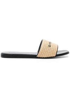 GIVENCHY 4G leather flat sandals