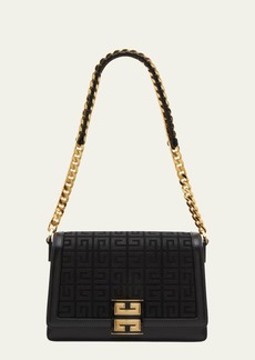 Givenchy 4G Medium Crossbody in 4G Embroidery with Woven Chain