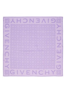 Givenchy 4g Monogram Silk Square Scarf in Purple