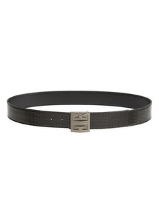 Givenchy 4G Reversible Leather & Coated Canvas Belt