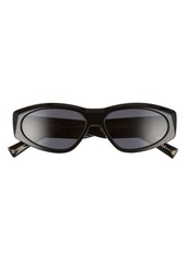 Givenchy 57mm Rectangle Sunglasses in Black/Grey Blue at Nordstrom