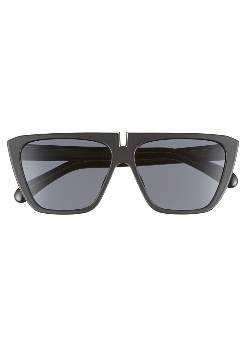 58mm flat top sunglasses givenchy