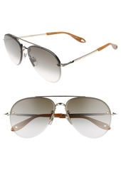 Givenchy 62mm Oversize Aviator Sunglasses