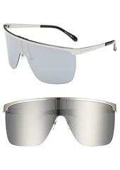 Givenchy 70mm Rimless Shield Sunglasses