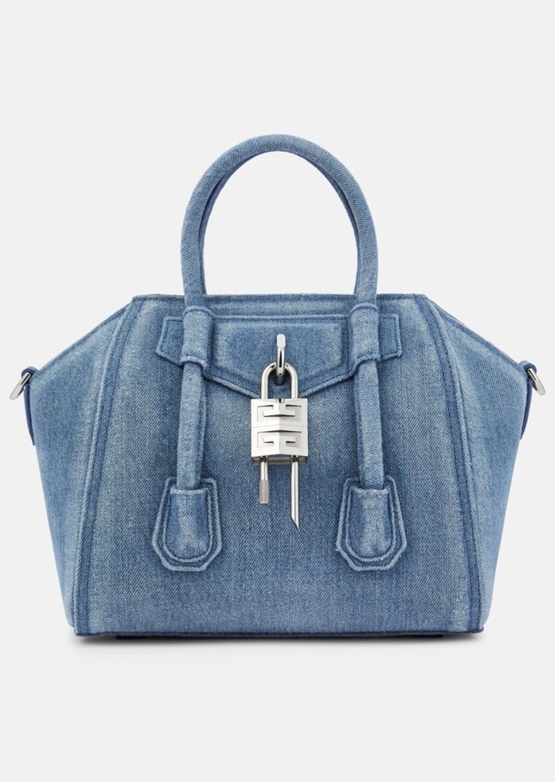 Givenchy Antigona Lock Mini denim tote bag