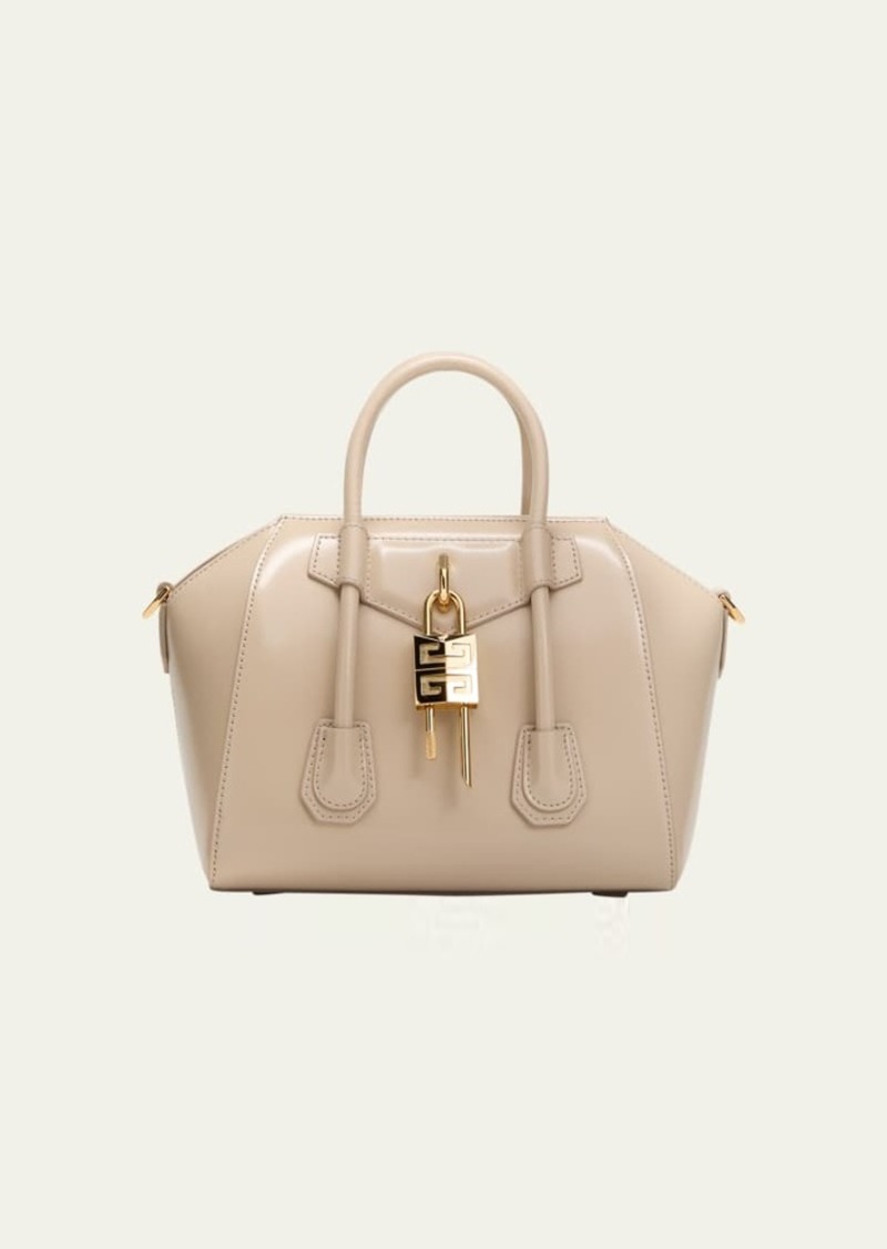 Givenchy Antigona Lock Mini Top Handle Bag in Box Leather