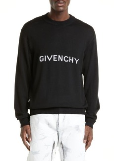 Givenchy Archetype Logo Intarsia Wool Sweater