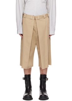 Givenchy Beige Extra Wide Shorts