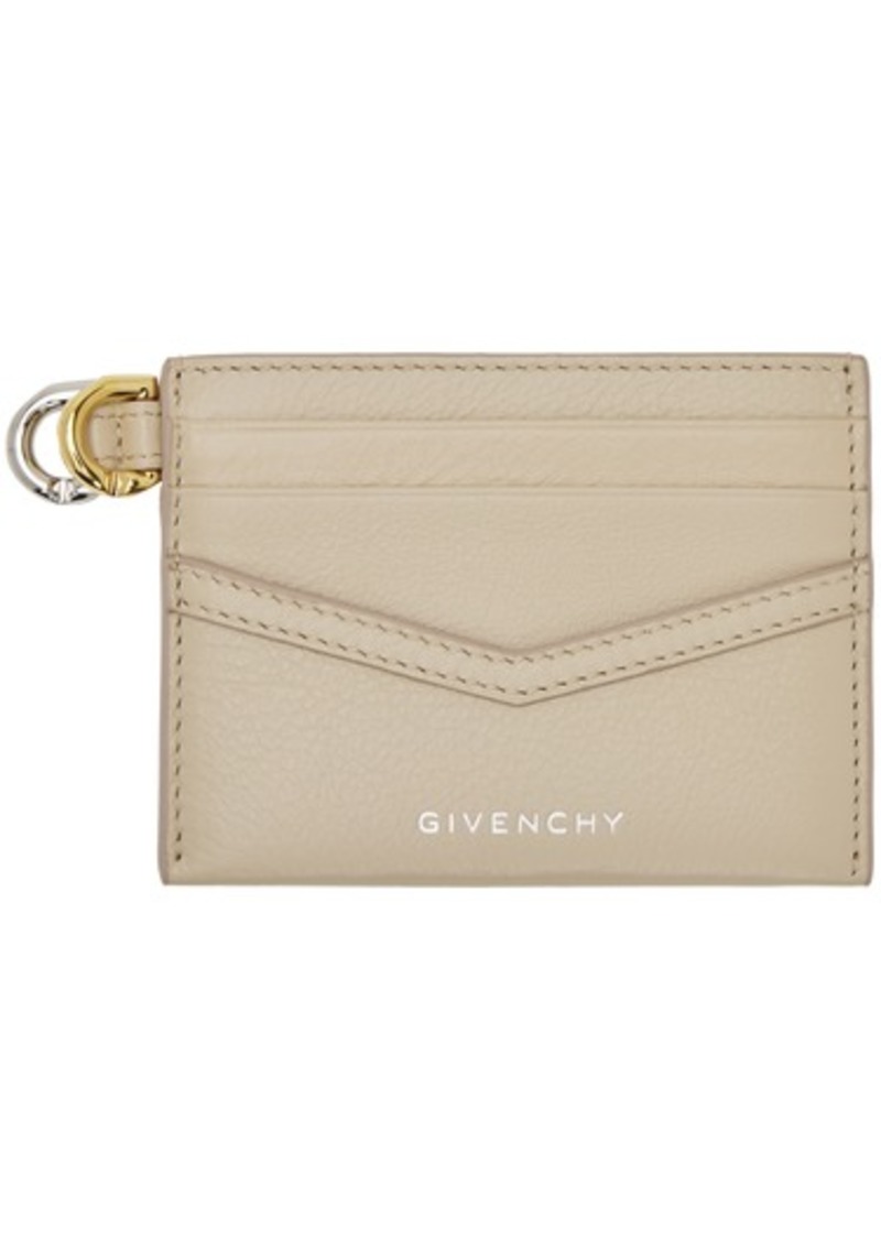 Givenchy Beige Voyou Card Holder