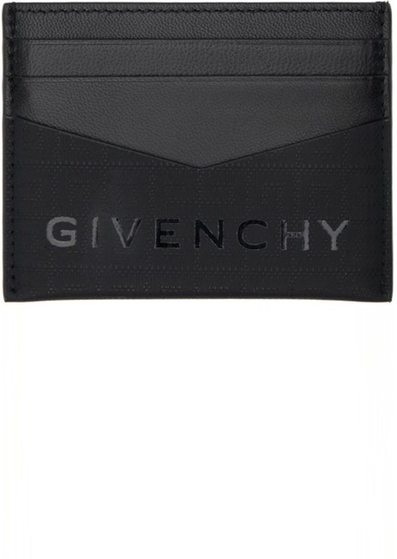 Givenchy Black 4G Nylon Card Holder